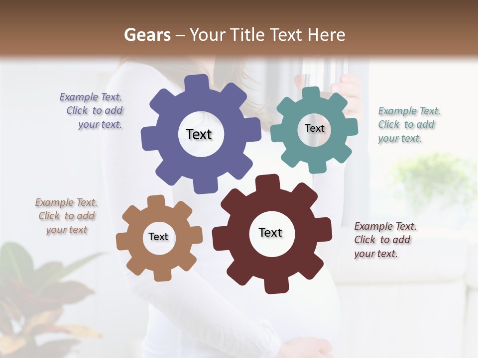 Tummy Laughing Dieting PowerPoint Template