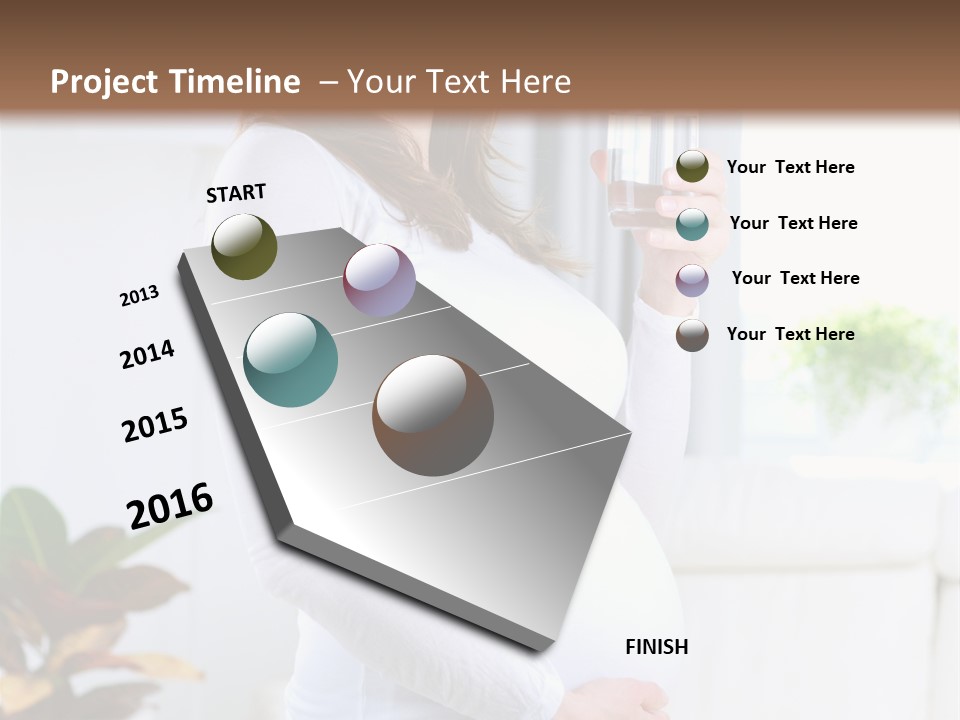 Tummy Laughing Dieting PowerPoint Template