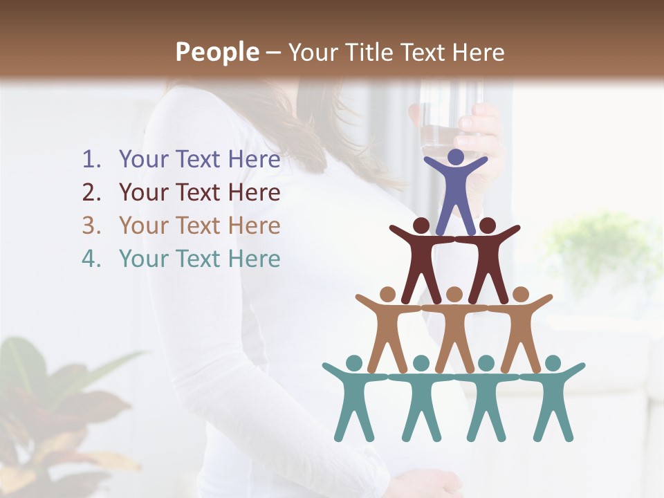 Tummy Laughing Dieting PowerPoint Template