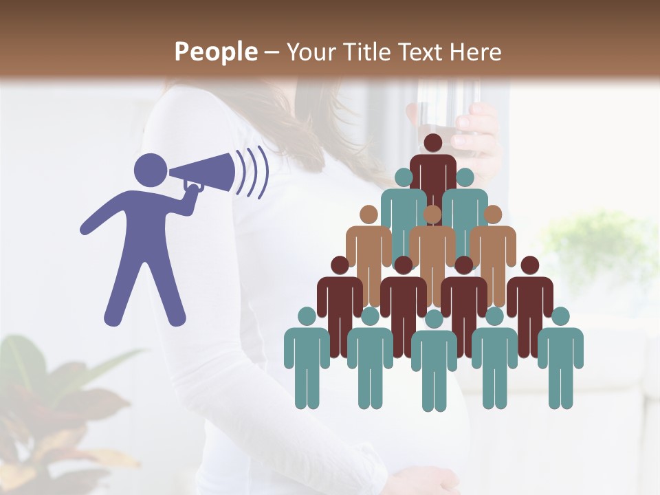 Tummy Laughing Dieting PowerPoint Template