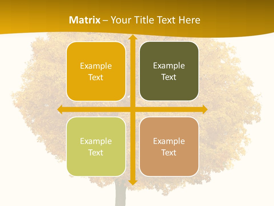 October Plant Woods PowerPoint Template