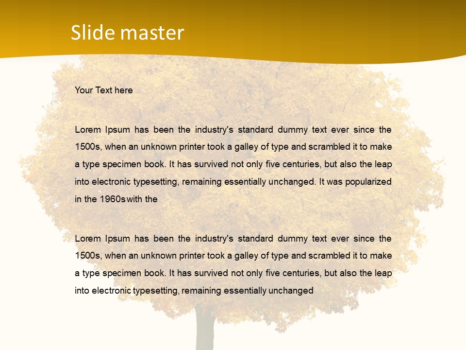 October Plant Woods PowerPoint Template