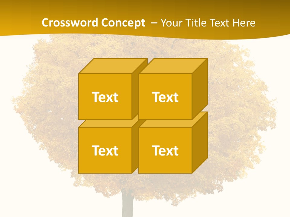 October Plant Woods PowerPoint Template