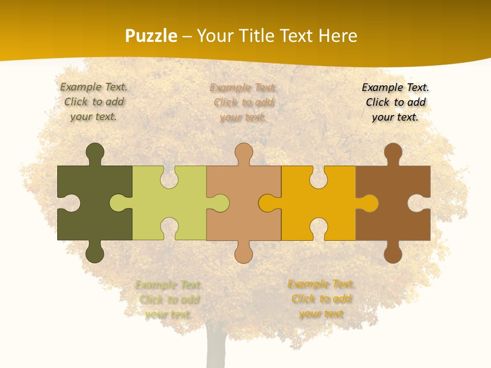 October Plant Woods PowerPoint Template