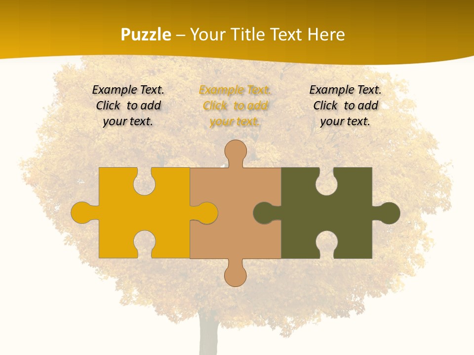 October Plant Woods PowerPoint Template