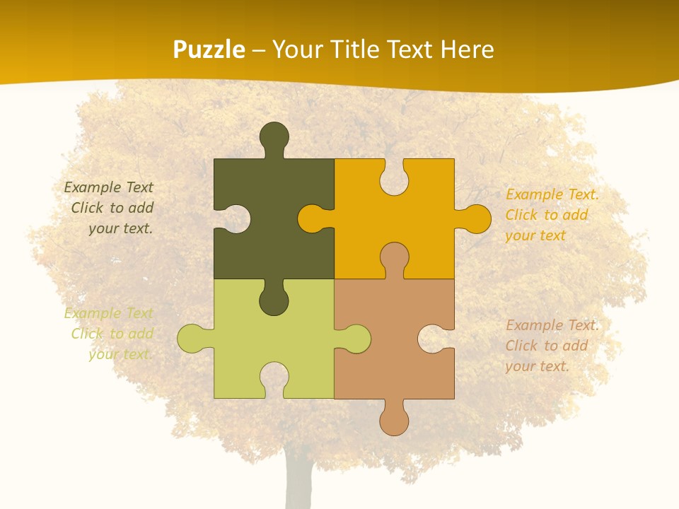 October Plant Woods PowerPoint Template