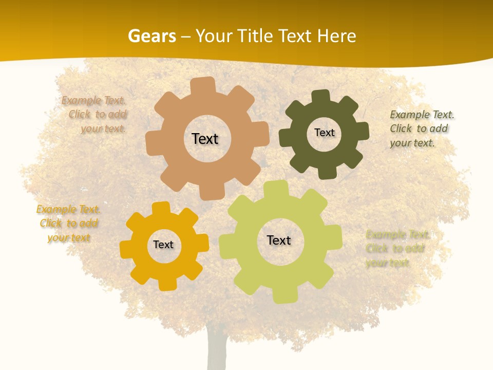 October Plant Woods PowerPoint Template