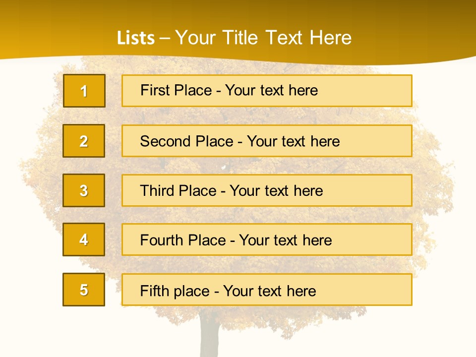 October Plant Woods PowerPoint Template