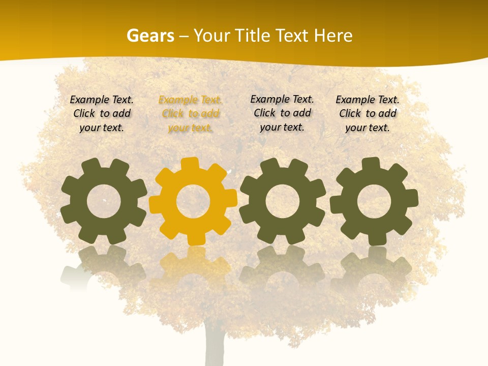 October Plant Woods PowerPoint Template