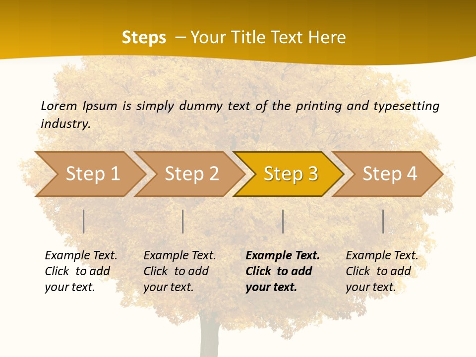 October Plant Woods PowerPoint Template
