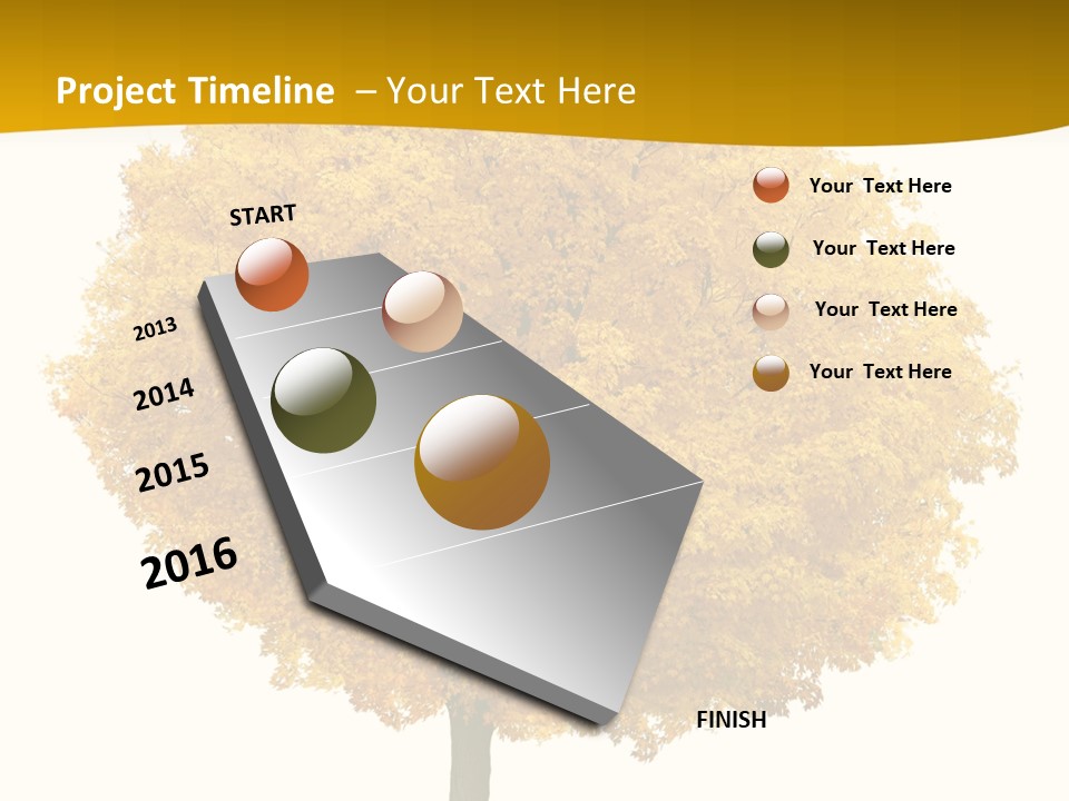 October Plant Woods PowerPoint Template