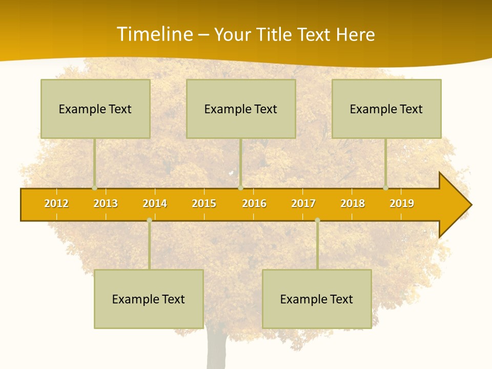 October Plant Woods PowerPoint Template