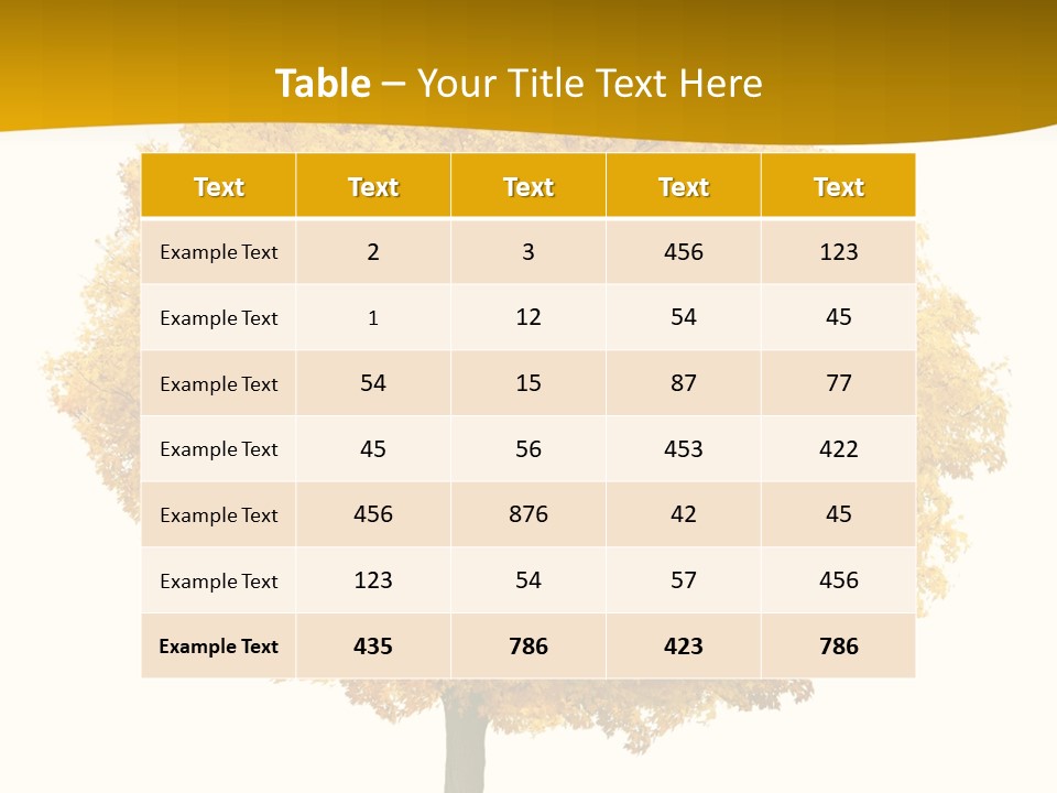 October Plant Woods PowerPoint Template