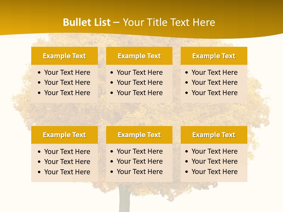 October Plant Woods PowerPoint Template