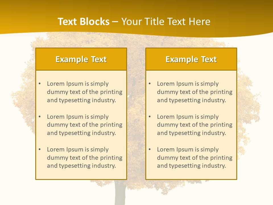 October Plant Woods PowerPoint Template