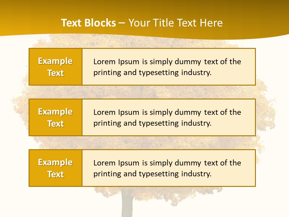October Plant Woods PowerPoint Template