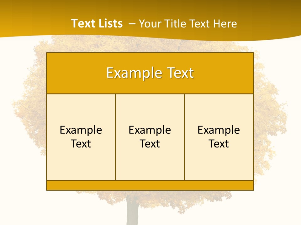 October Plant Woods PowerPoint Template