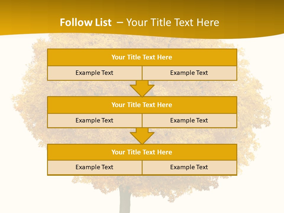 October Plant Woods PowerPoint Template