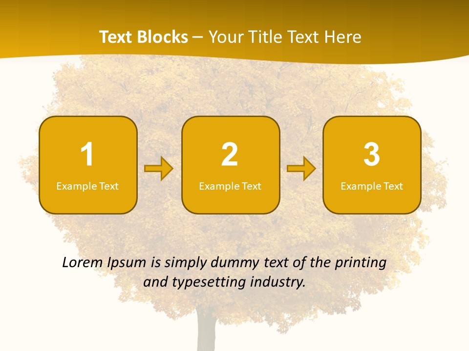 October Plant Woods PowerPoint Template
