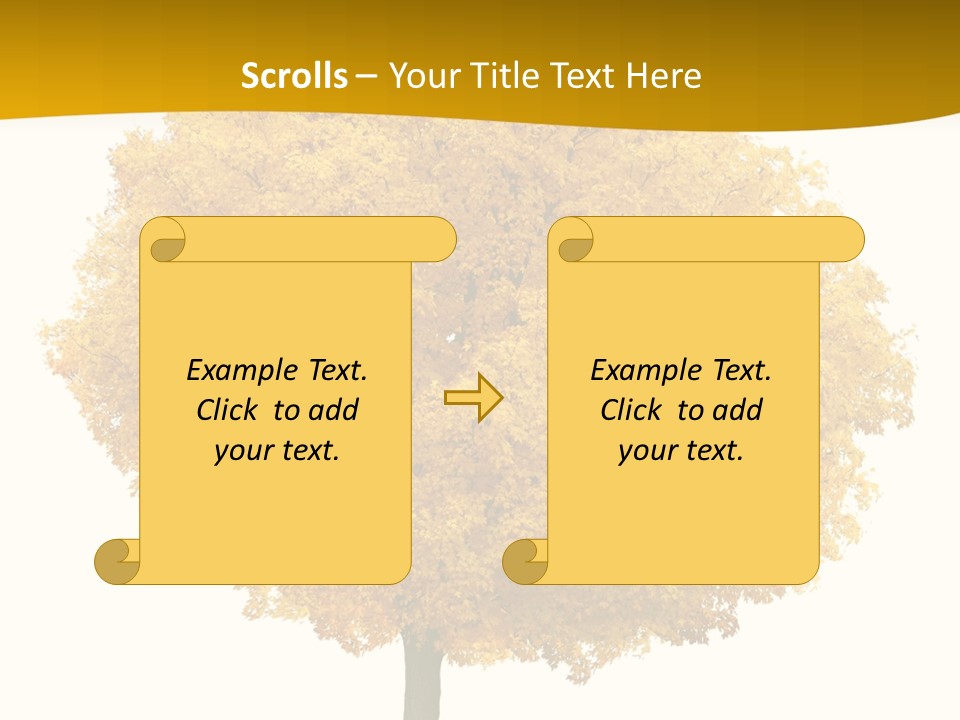 October Plant Woods PowerPoint Template