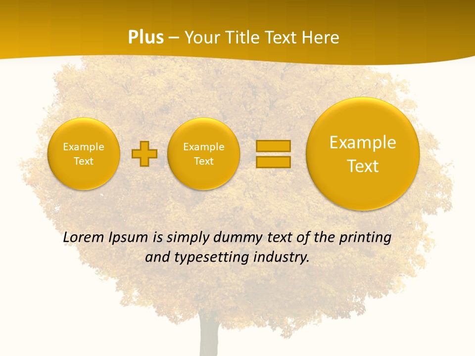 October Plant Woods PowerPoint Template