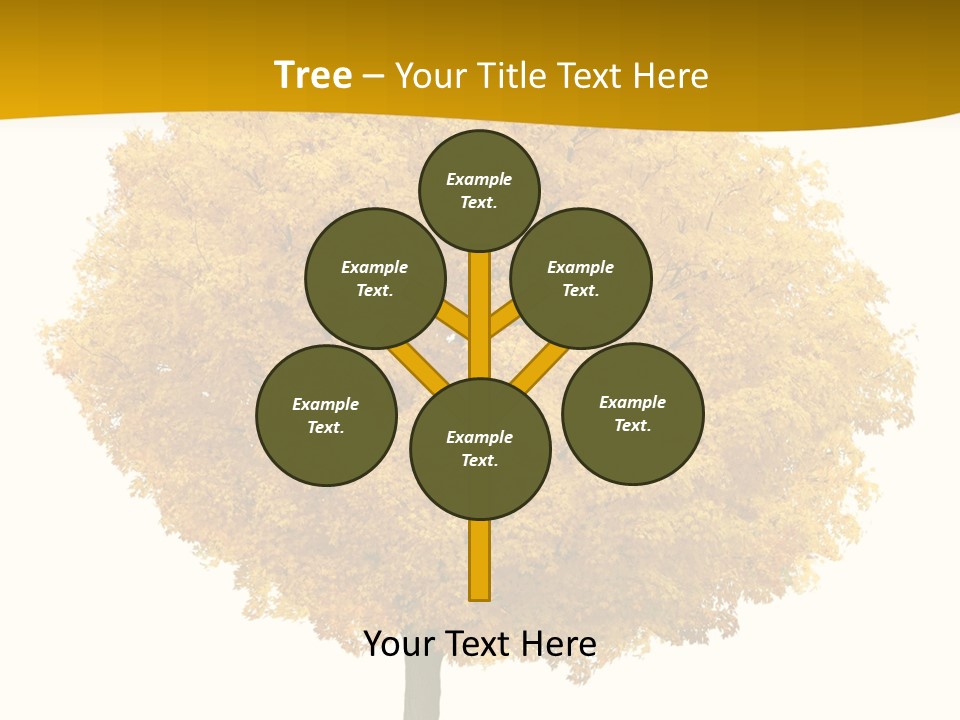 October Plant Woods PowerPoint Template