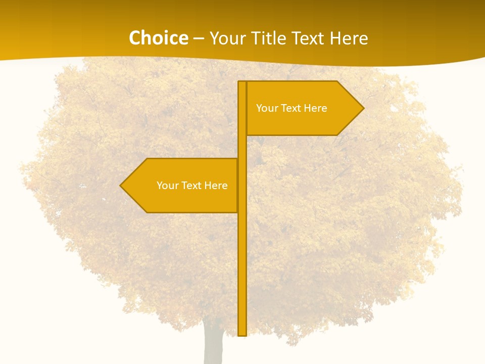 October Plant Woods PowerPoint Template