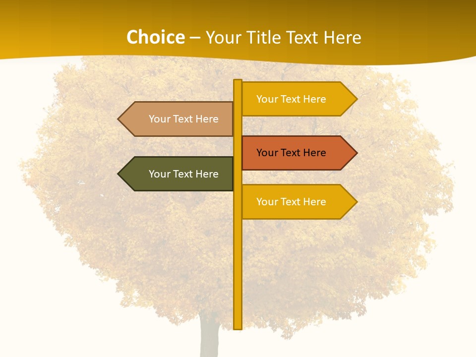 October Plant Woods PowerPoint Template