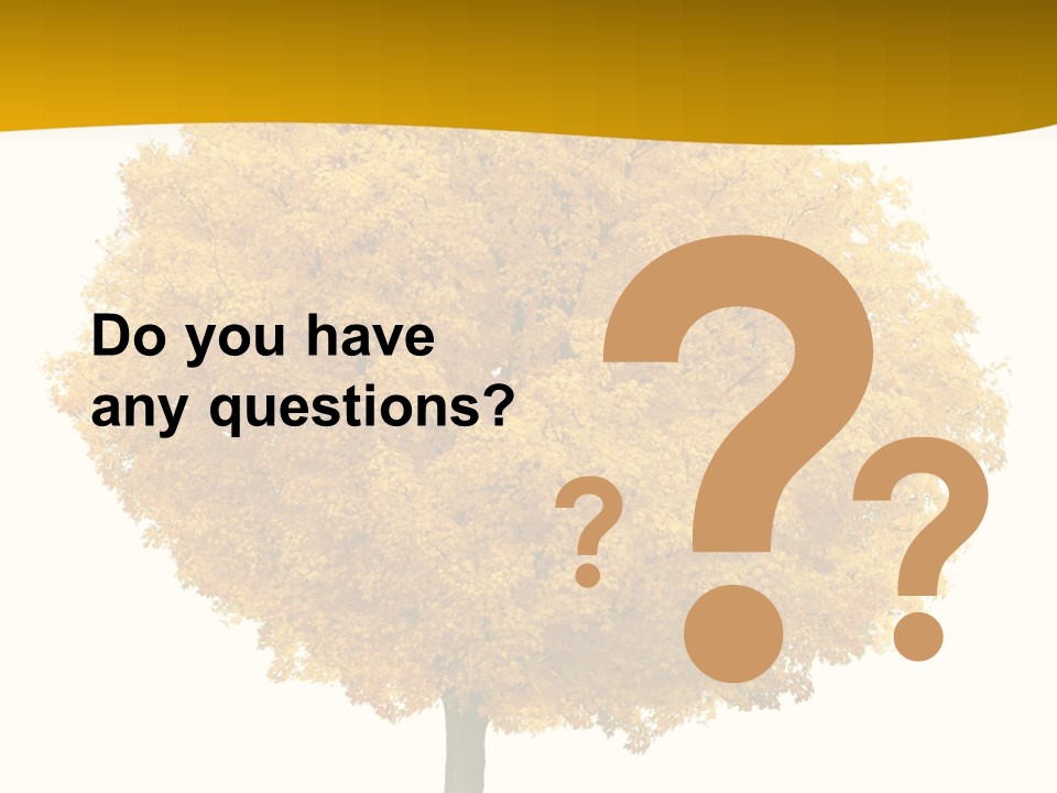 October Plant Woods PowerPoint Template