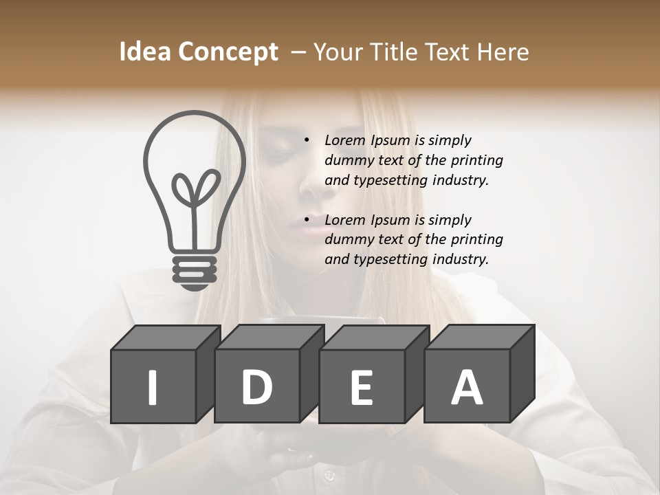 Milk Care Closed Eyes PowerPoint Template