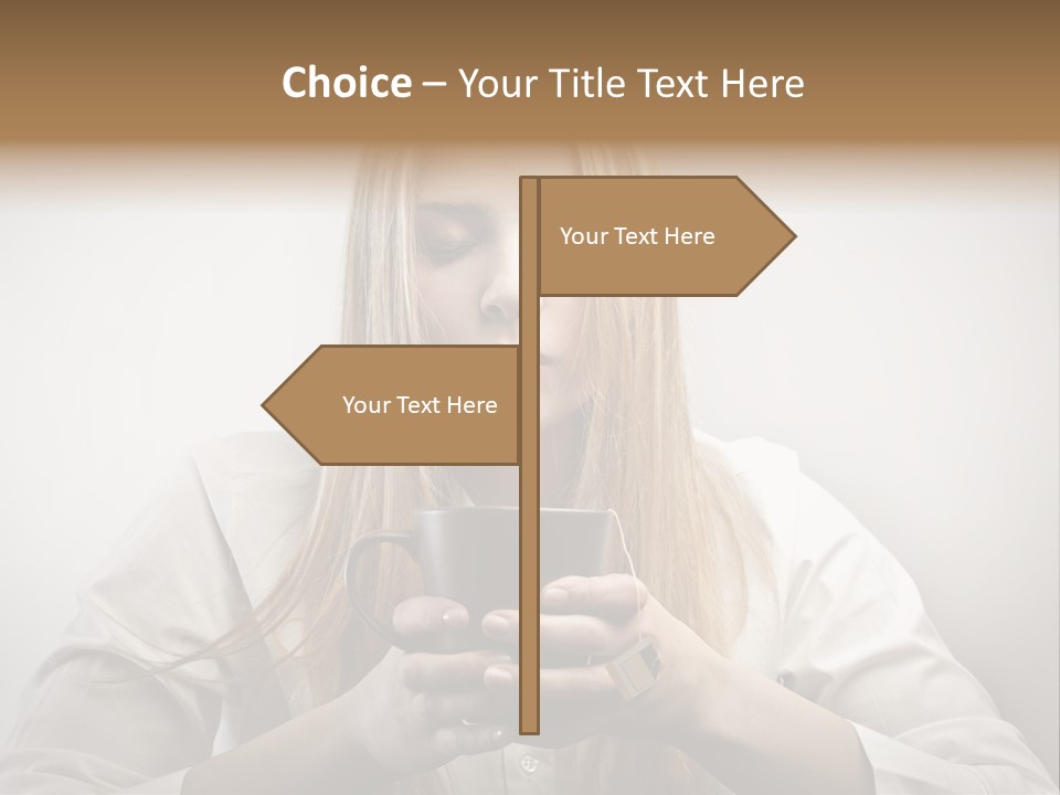 Milk Care Closed Eyes PowerPoint Template