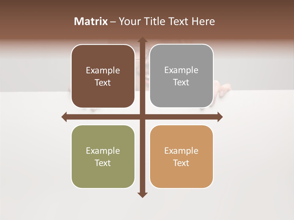 Work White Girl PowerPoint Template