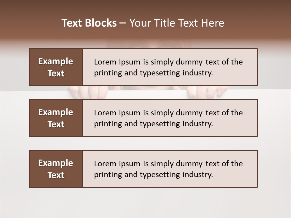 Work White Girl PowerPoint Template