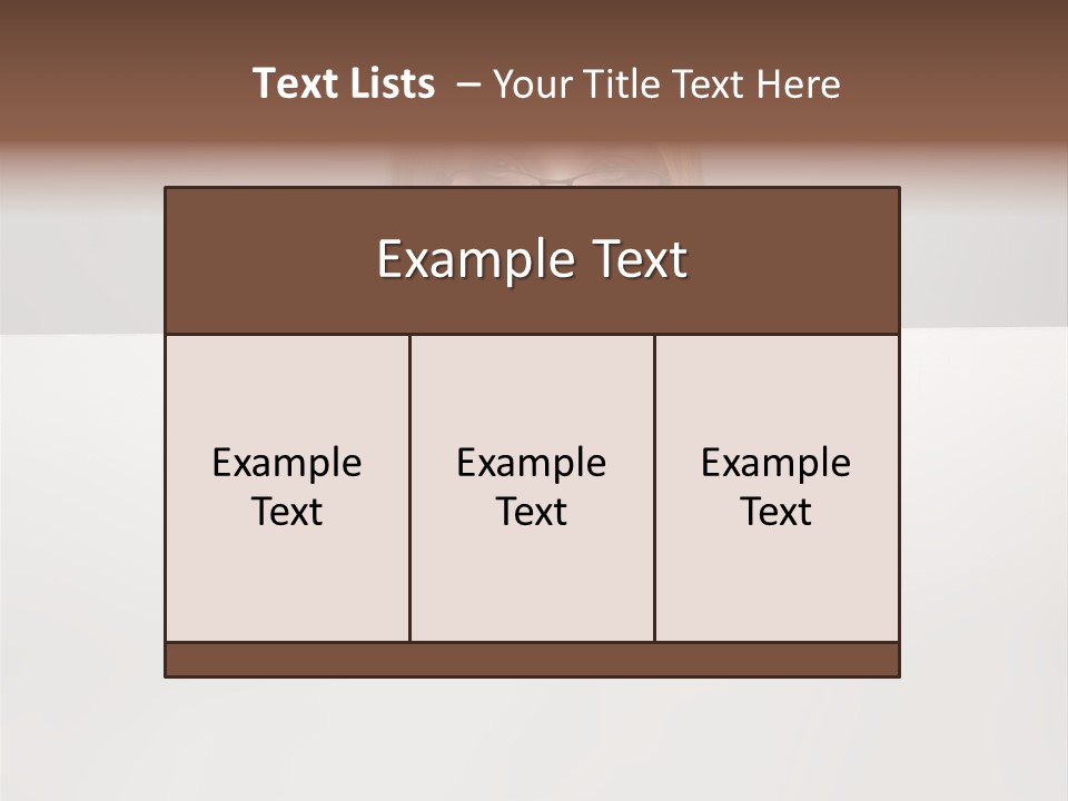 Work White Girl PowerPoint Template