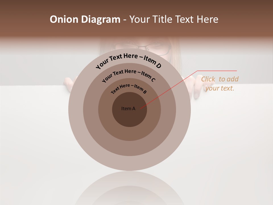 Work White Girl PowerPoint Template