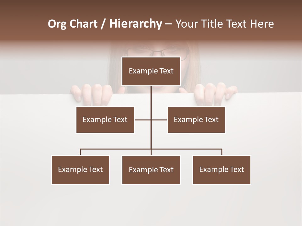 Work White Girl PowerPoint Template