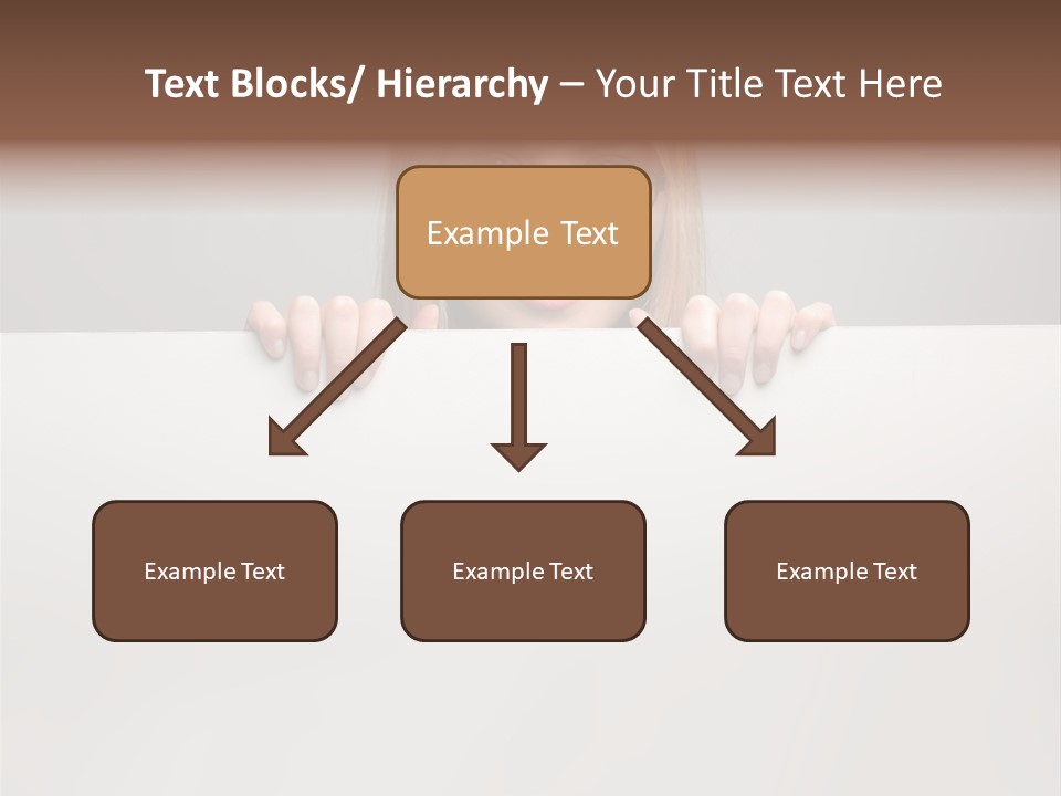 Work White Girl PowerPoint Template