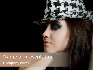 Studio Music Model PowerPoint Template