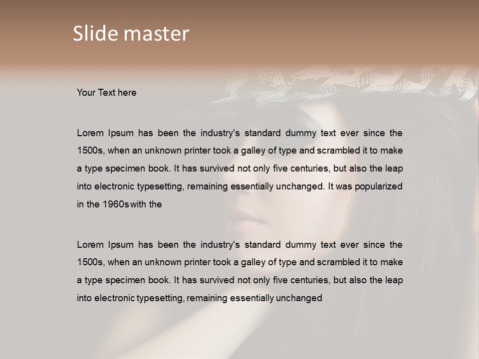 Studio Music Model PowerPoint Template