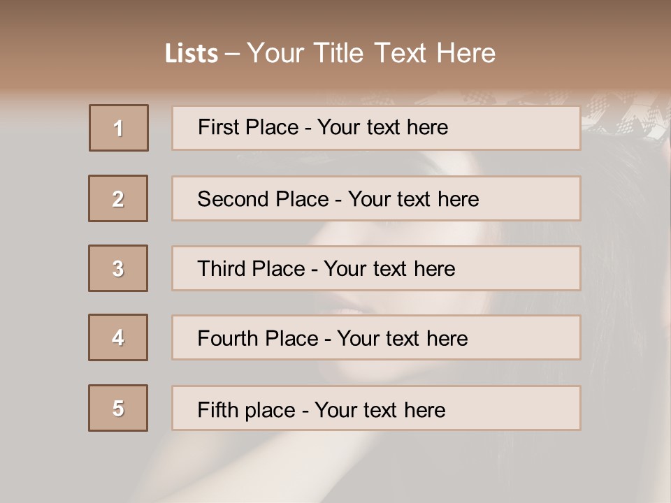 Studio Music Model PowerPoint Template