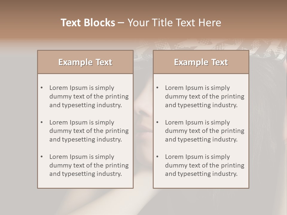 Studio Music Model PowerPoint Template