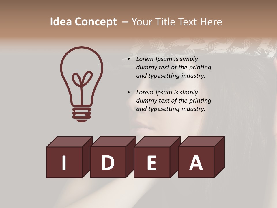 Studio Music Model PowerPoint Template