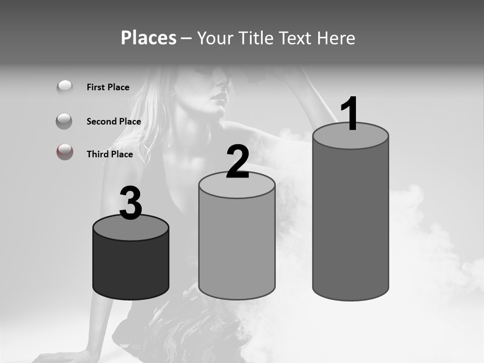 Smoke Armed Revolver PowerPoint Template