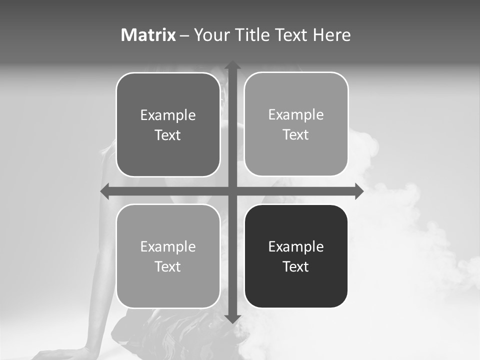 Smoke Armed Revolver PowerPoint Template