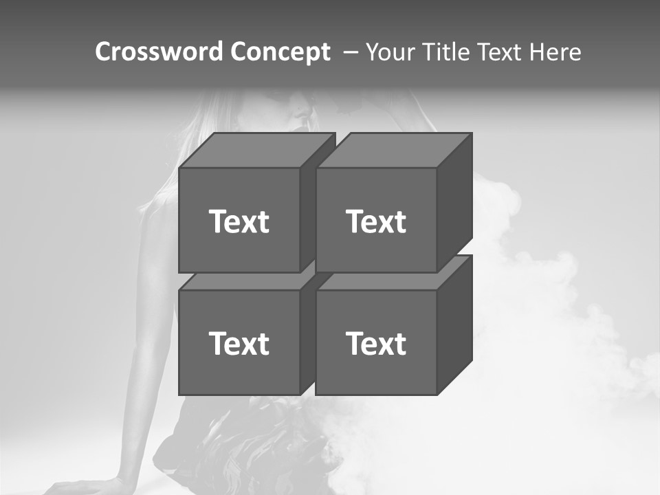 Smoke Armed Revolver PowerPoint Template