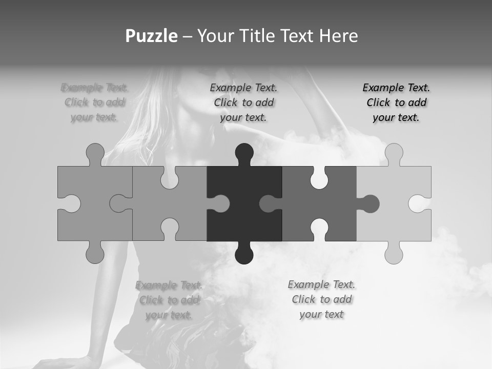 Smoke Armed Revolver PowerPoint Template