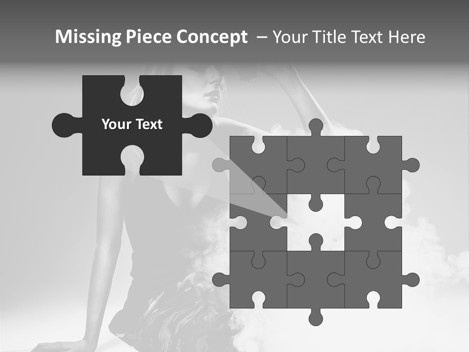 Smoke Armed Revolver PowerPoint Template