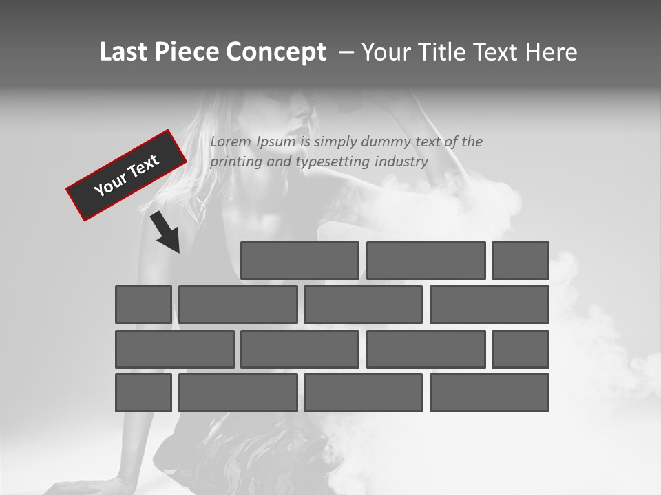 Smoke Armed Revolver PowerPoint Template