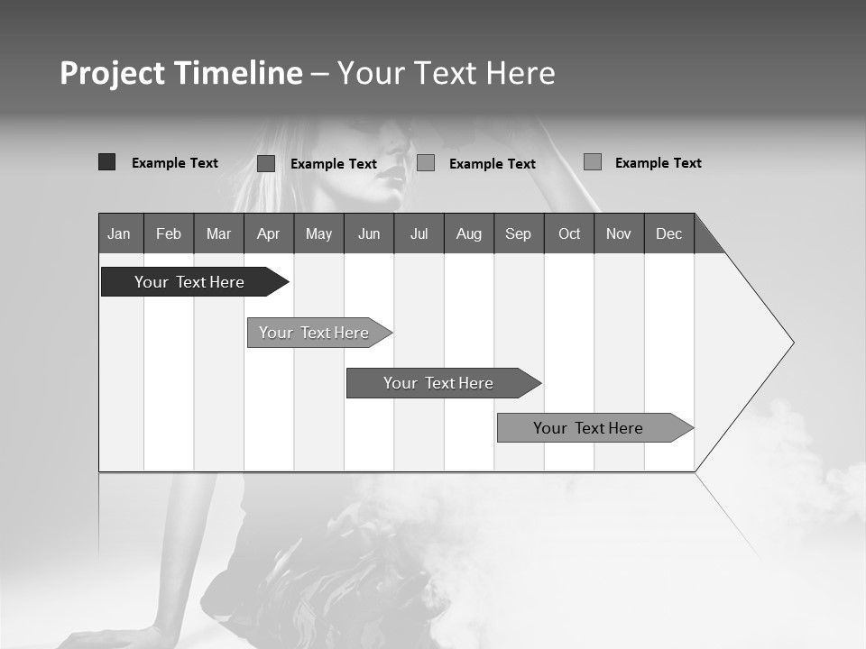 Smoke Armed Revolver PowerPoint Template