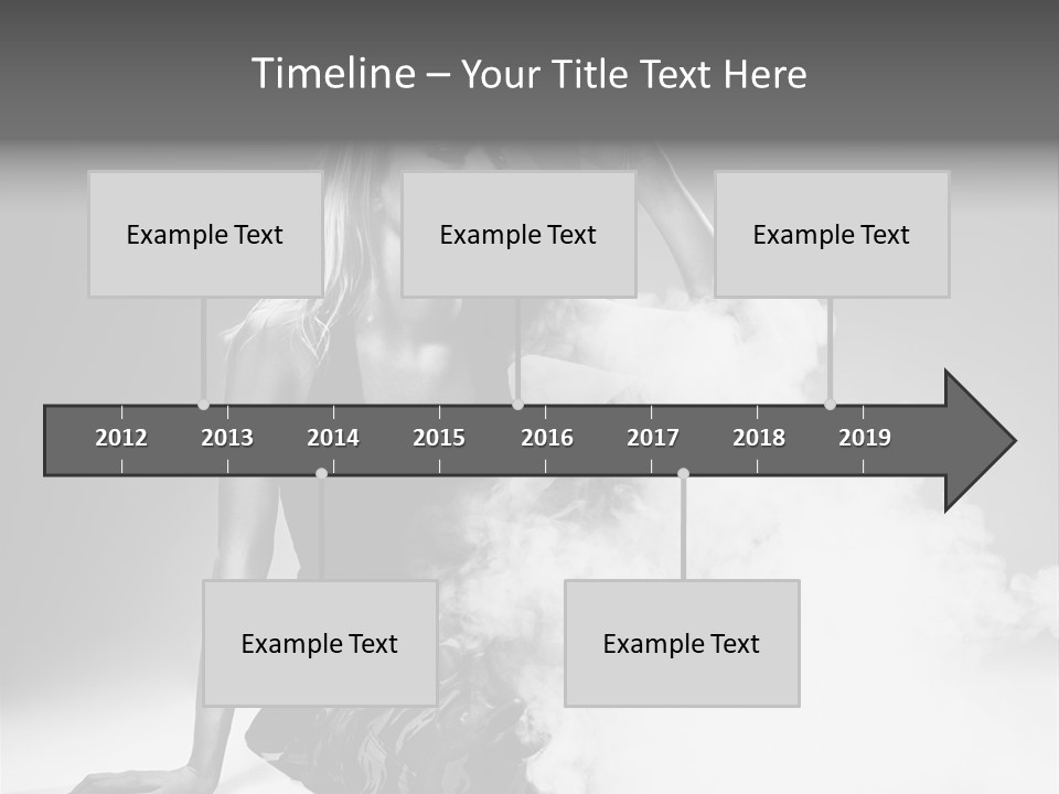 Smoke Armed Revolver PowerPoint Template